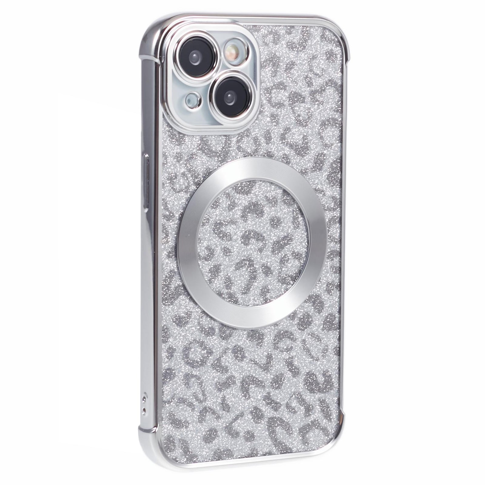 HRF Series for iPhone 13 Magnetic Case Leopard Phone TPU Cover Electroplating Edge HRF Series for iPhone 13 Magnetic Case Leopard Phone TPU Cover Electroplating Edge